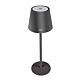 Lampa stołowa PNI LTB04 2,5W, z baterią, ładowaniem USB, kolor czarny