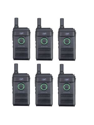 Zestaw 6 przenośnych stacji radiowych PNI PMR R10 PRO, 446 MHz, 0,5 W, 16 programowalnych kanałów, 16 tonów PMR i 50 tonów CTCSS i 104 DCS