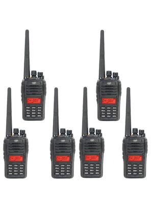 Zestaw 6 przenośnych stacji radiowych PNI PMR R18, 446 MHz, 0,5 W, 128 kanałów, 16 PMR i 50 tonów CTCSS i 104 DCS, radio FM, prog