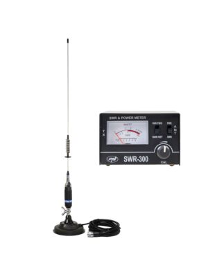 Antena CB PNI S75 z magnesem i reflektometrem do pomiaru SWR