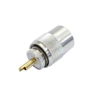 Wtyczka PNI PL259 na kabel RG58, złoty pin centralny 9mm